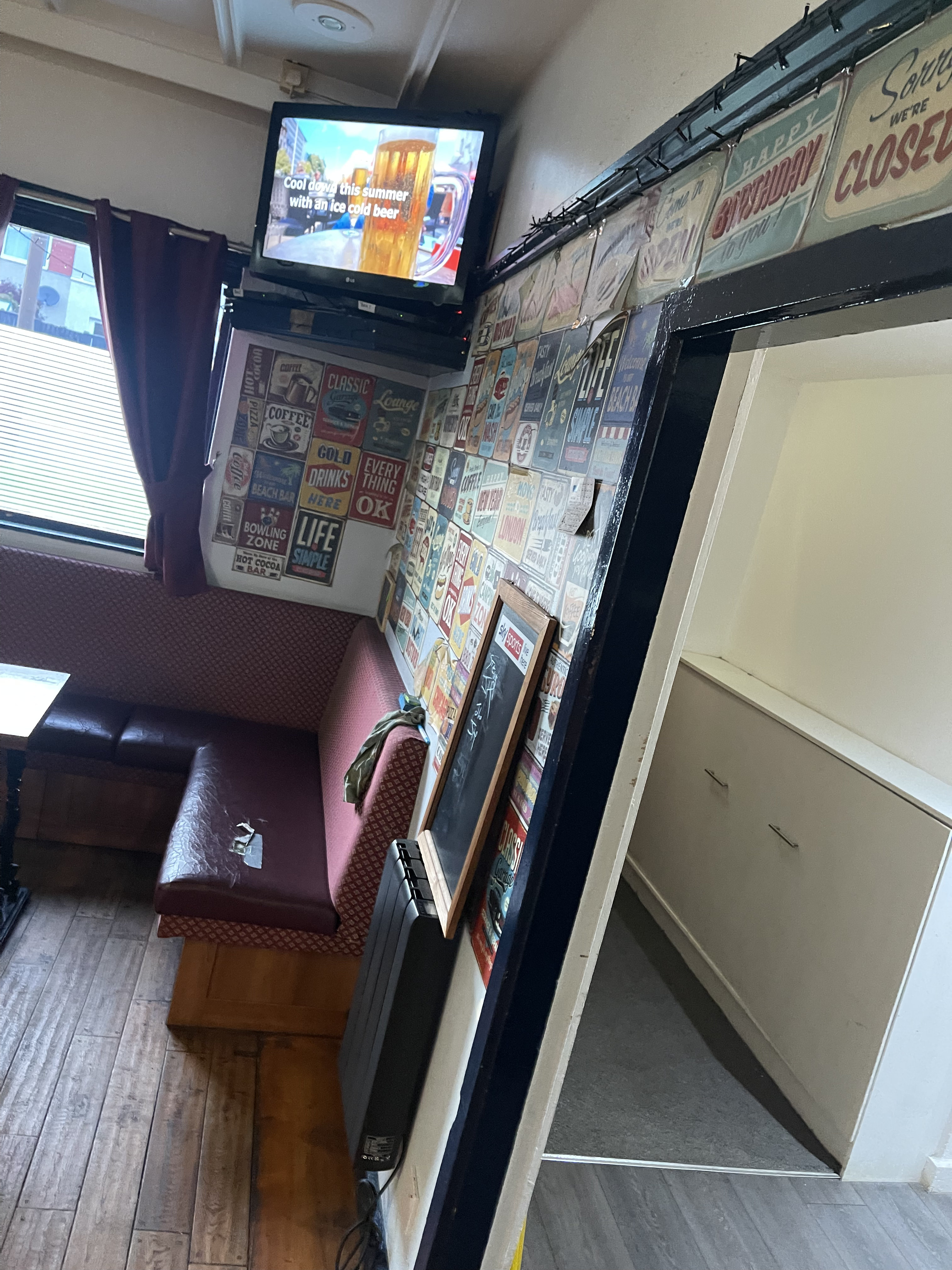 Second TV in function room