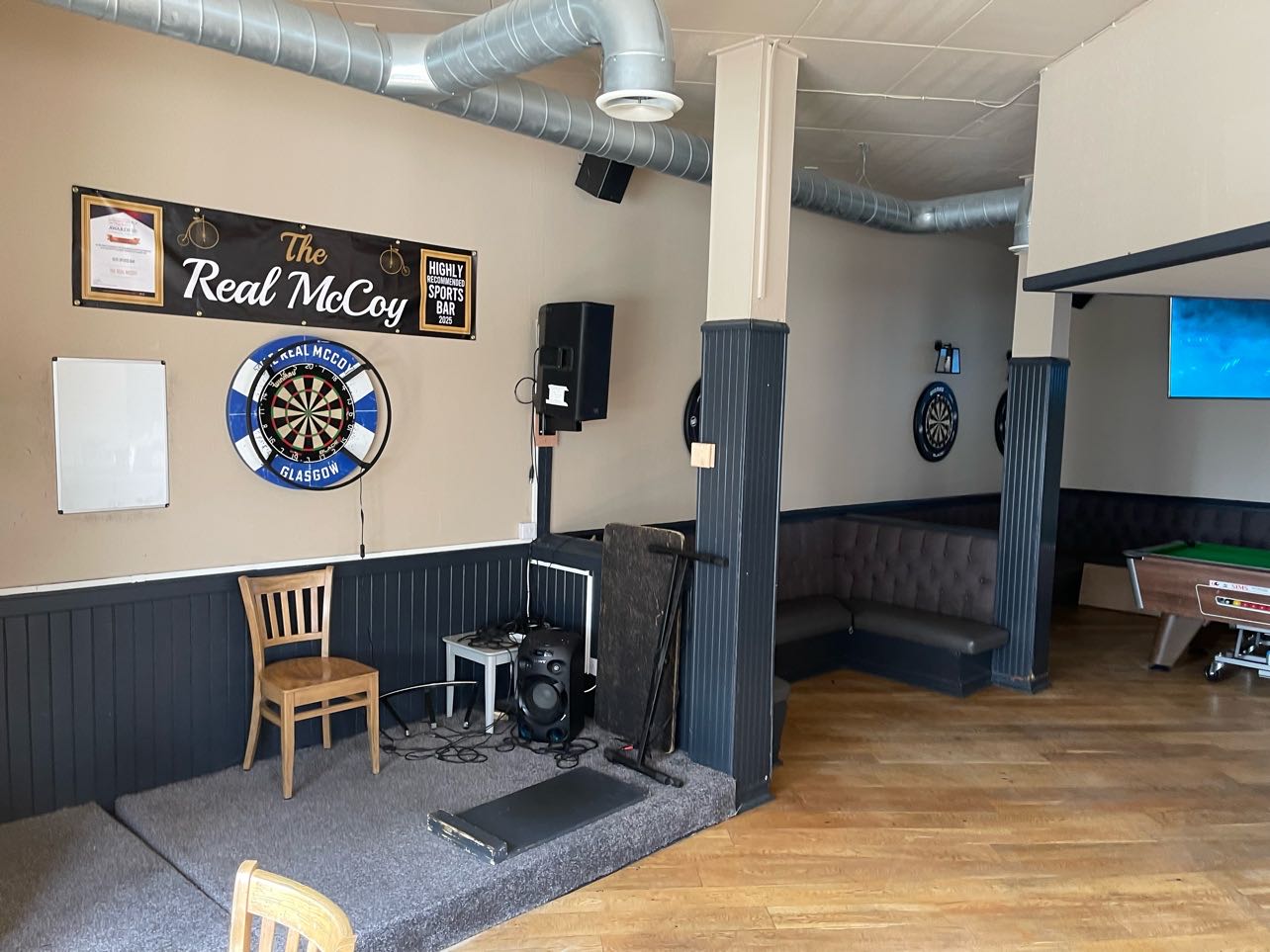 The Real McCoy karaoke setup