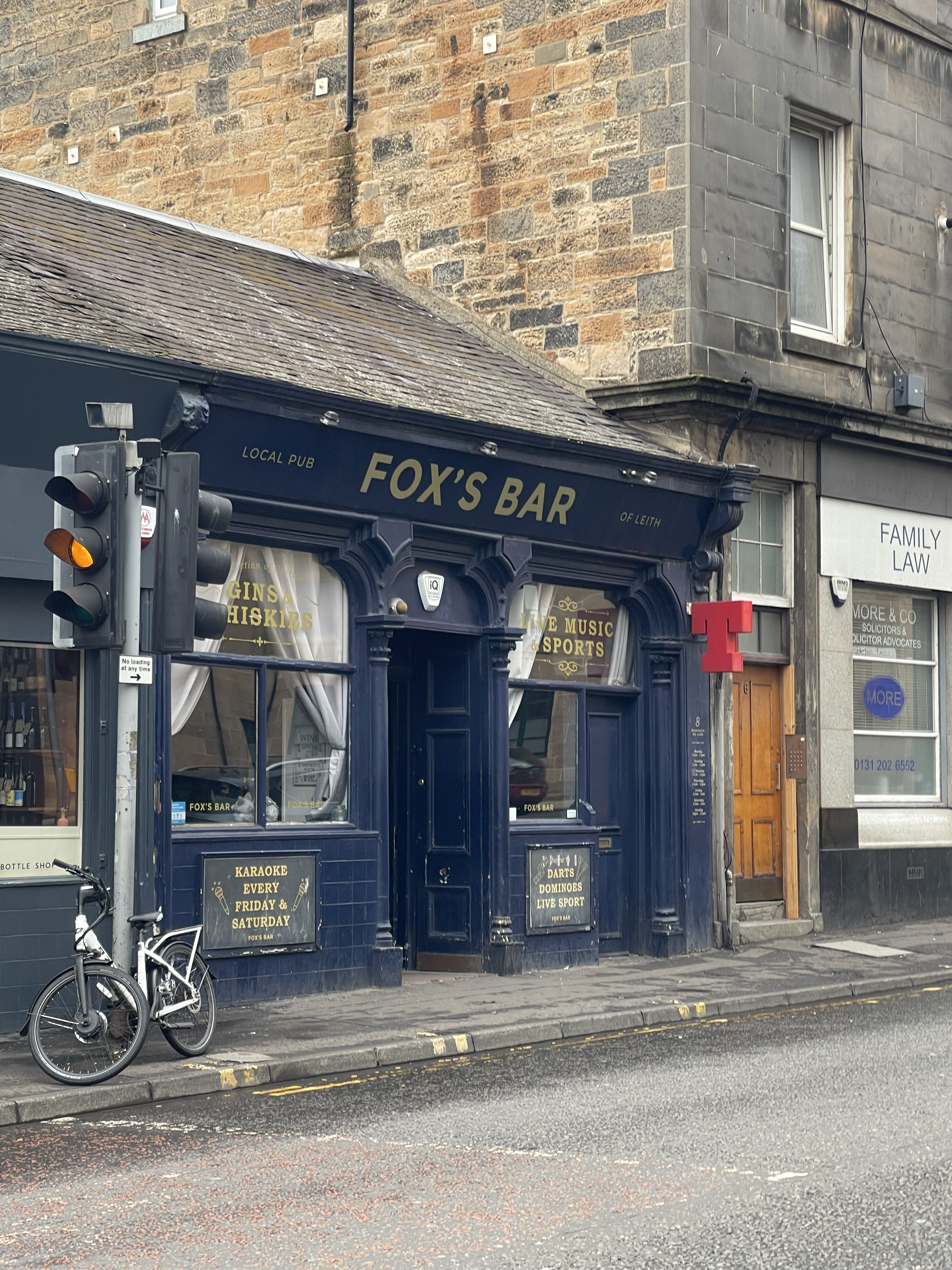 Fox's Bar street level view