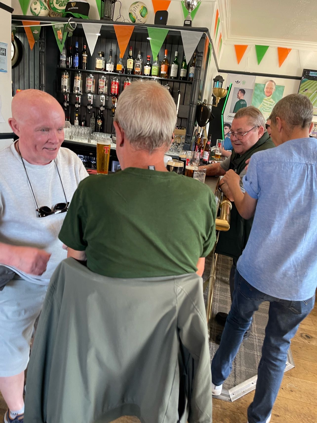 Bar area showing well-stocked selection